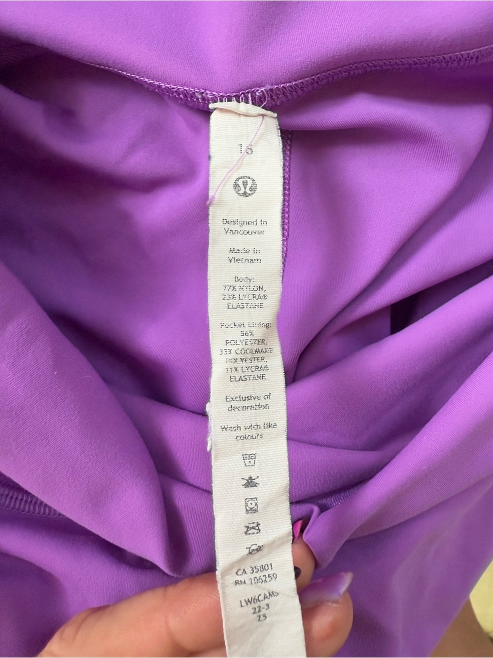 Lululemon Wunder Train High Rise Crop Yoga Pilates Balletcore Size 16 Plus - Picture 6 of 6
